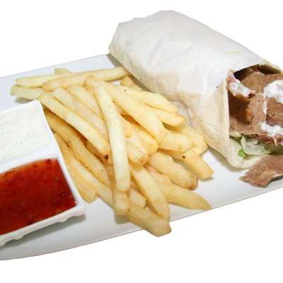 Kebab Open or Wrap & Chips