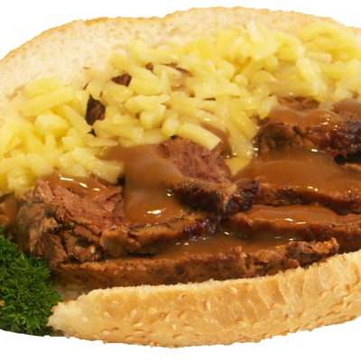 Roast Beef with Bread Roll