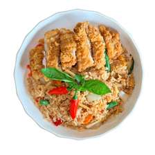 Crispy chicken C&B fried rice