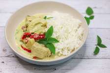 Green curry with rice (Lunch)