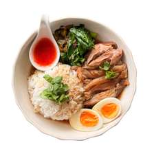 Stew pork hock with rice