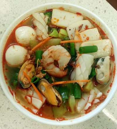 Tom Yum Seafood Noodle Soup 