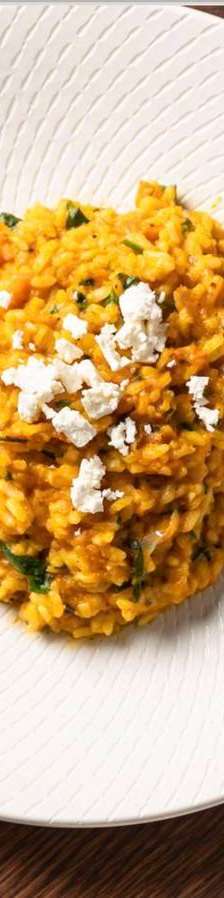Pumpkin and Spinach Risotto (GF)